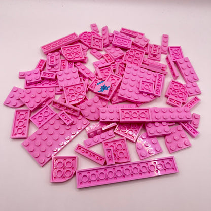 LEGO Bright Pink, Plates, Approx. 80g