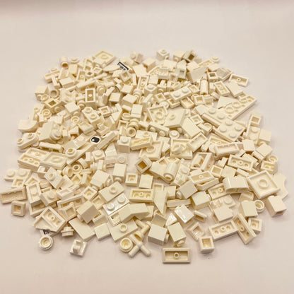 LEGO Small Mixed Pieces, White, Approx. 90g Greebling