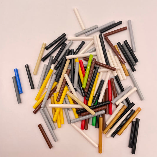 LEGO Mixed 3L / 4L Bars / Poles, 100 Pieces