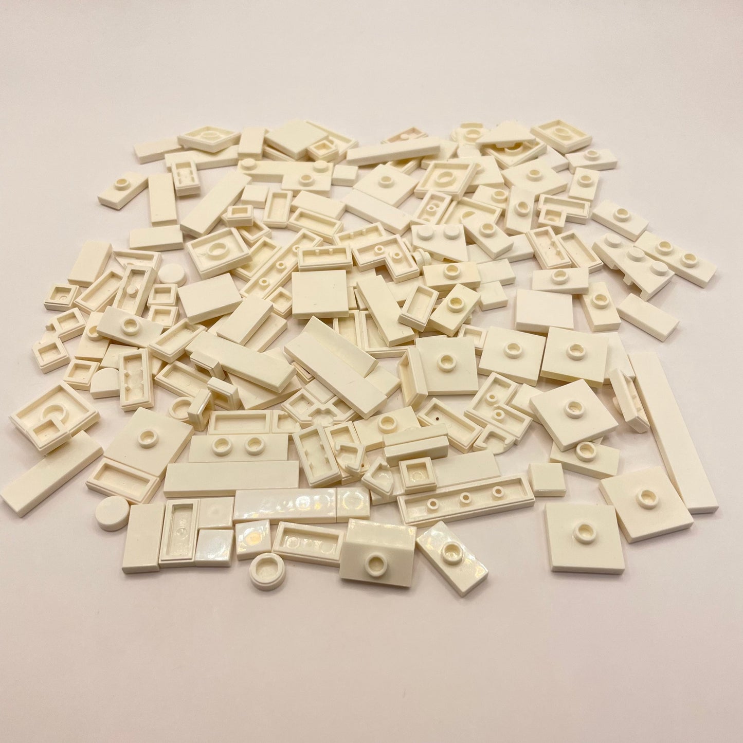 LEGO Mixed Tiles, White, Approx. 50g