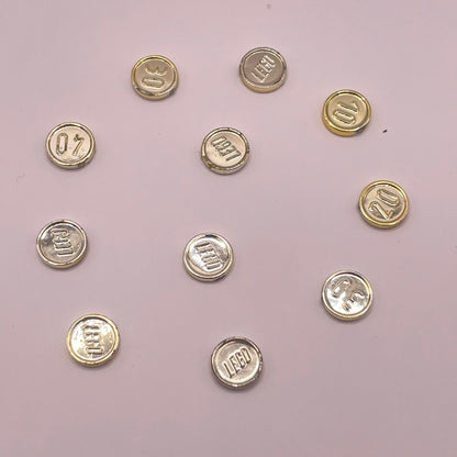 LEGO Gold Coins, Treasure, 11 pieces, some fading
