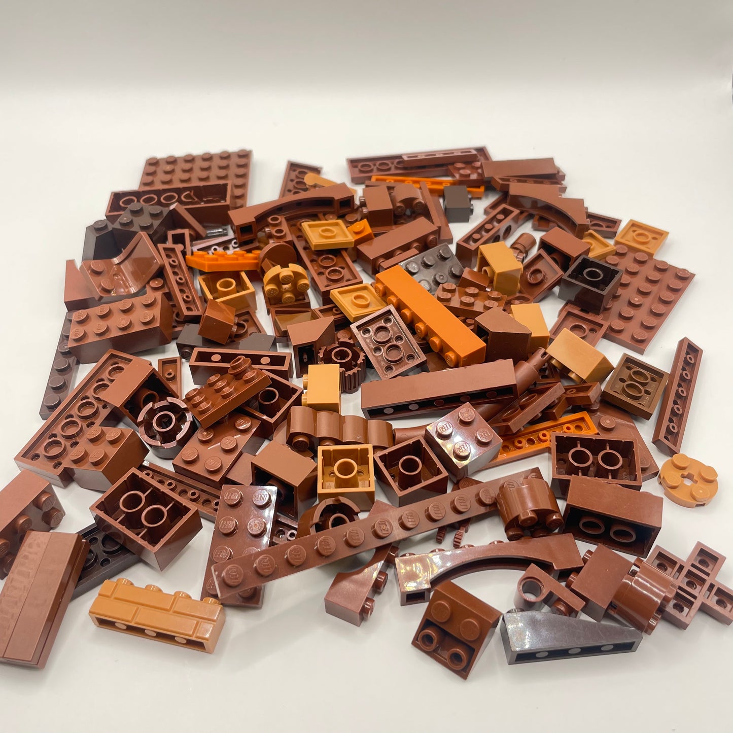 LEGO Mixed Bricks, Mixed Brown, Approx. 150g