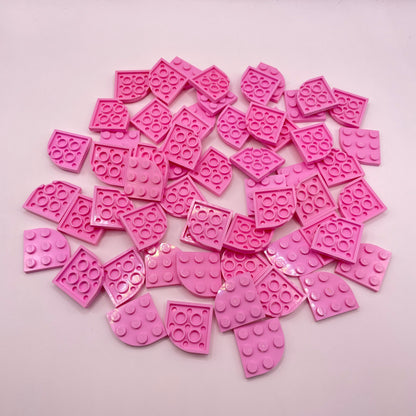 LEGO Rounded Plates, Bright Pink, Approx. 65g