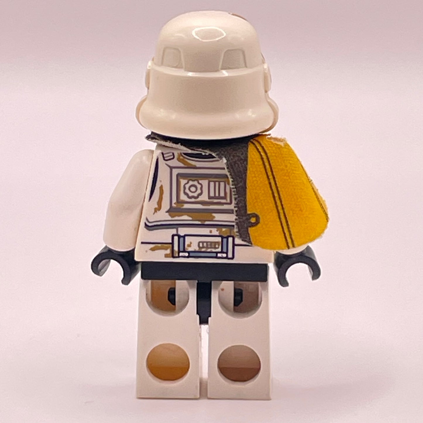 LEGO Sand Trooper, Orange Pauldron, Dirt Stains, Star Wars, Minifigure, Mix and Match