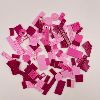 LEGO Mixed Pink, Tiles, Approx. 40g