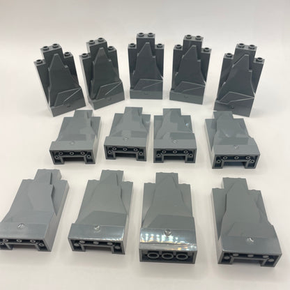 LEGO Small Rock Panel, Dark Bluish Grey, 13 Pieces