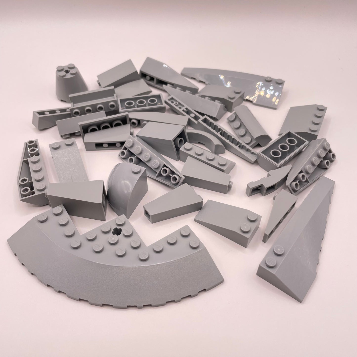 LEGO Slopes, Large, Light Bluish Grey, Approx. 80g