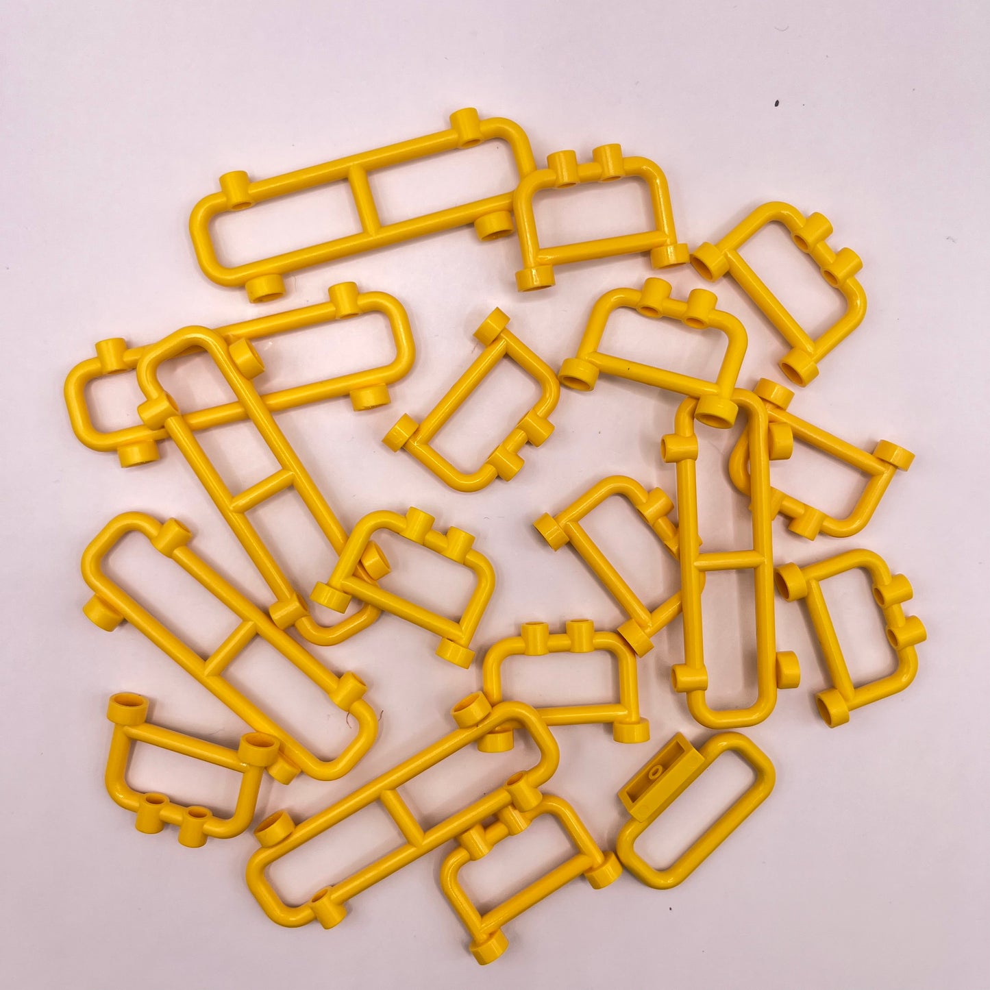 LEGO Fence and Rail, Yellow, 18 Pieces