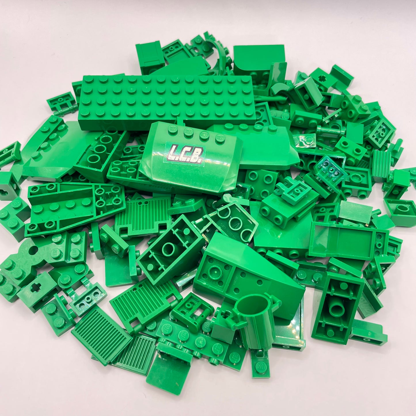 LEGO Mixed Green, Building, Vehicle, SNOT, Approx. 175g