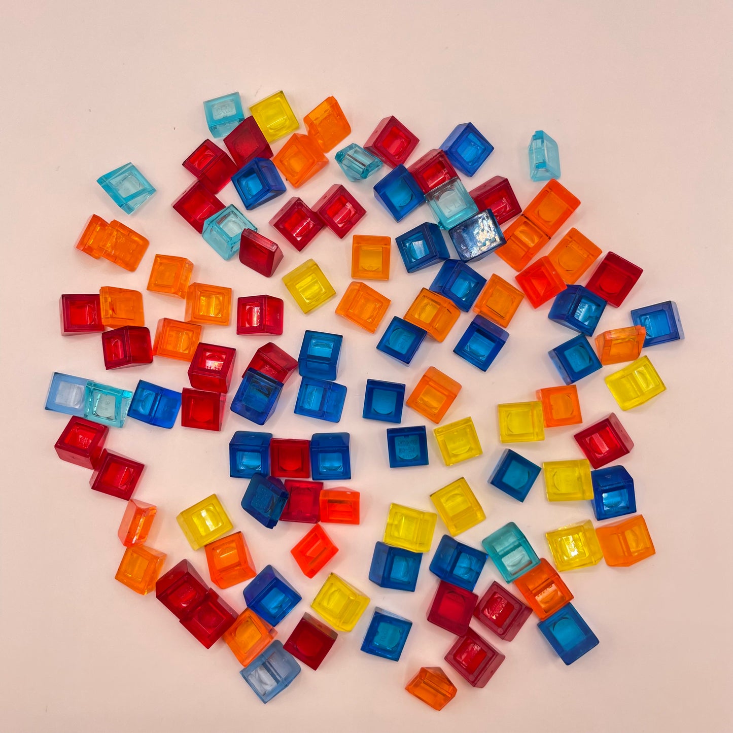 LEGO Cheese Slope, Transparent, Colourful, (100 Pieces)