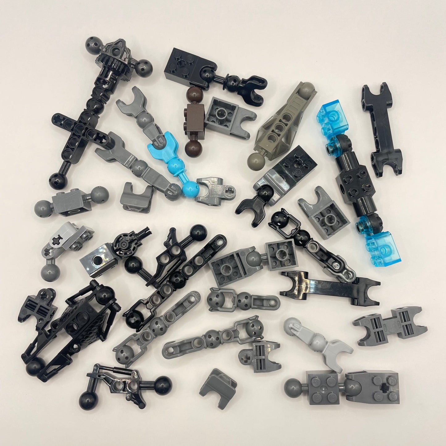 LEGO Bionicle Ball Joints and Connections, Mixed Colours, Approx. 100g