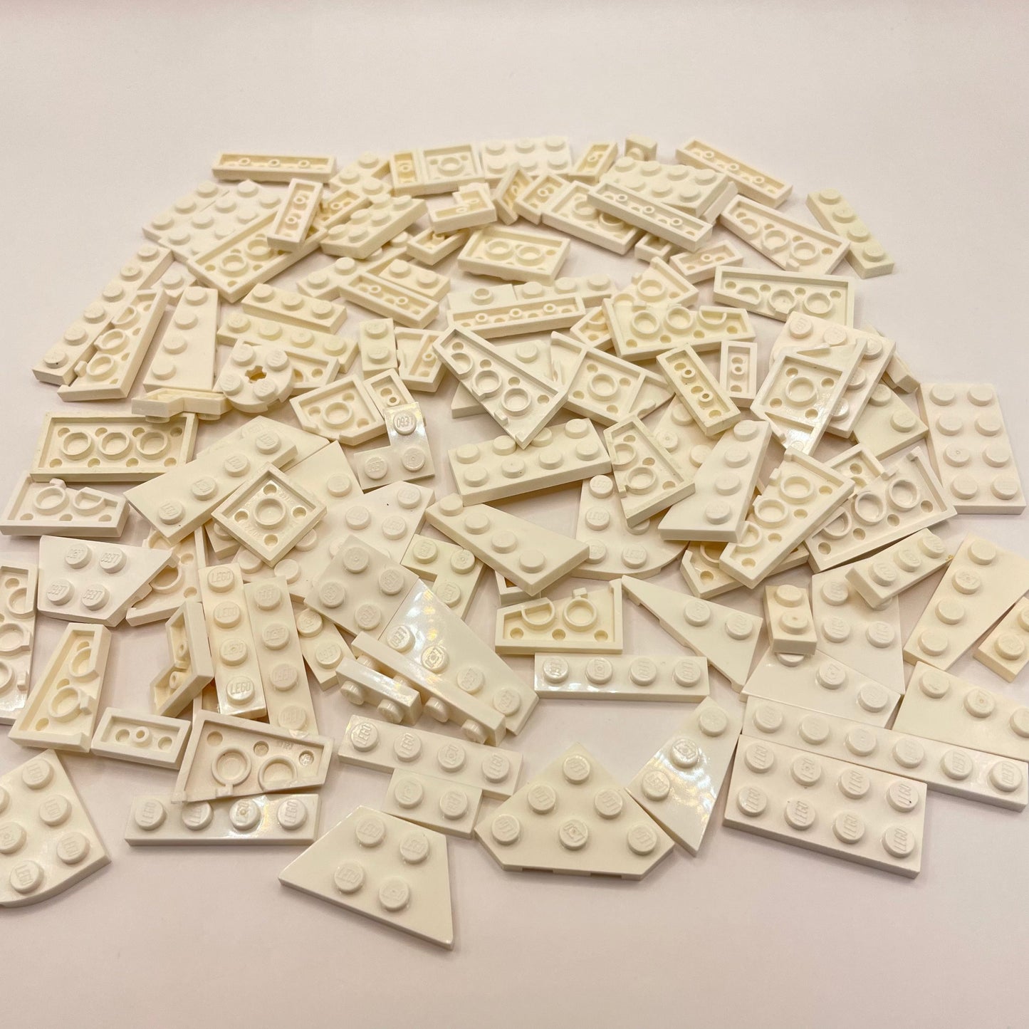 LEGO Mixed Small Plates, White, Approx. 75g