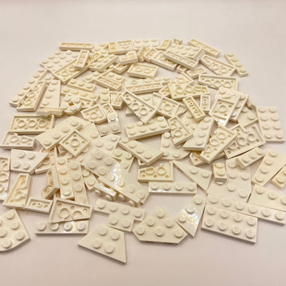 LEGO Mixed Small Plates, White, Approx. 75g