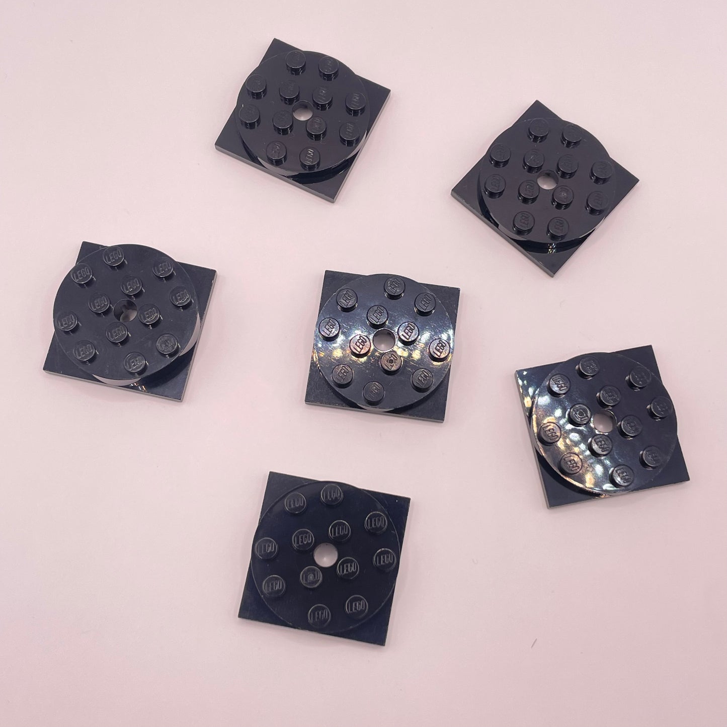 LEGO Turntables, Black, 6 Pieces