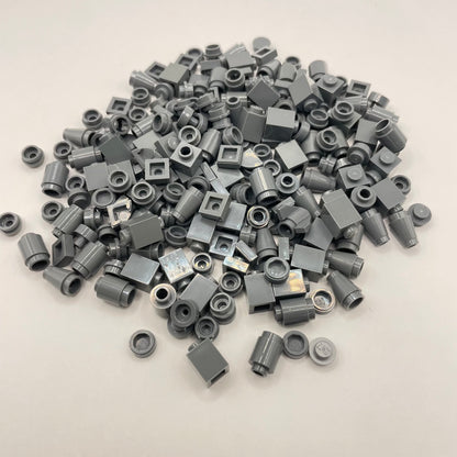 LEGO Dark Bluish Grey, 1x1 Pieces, Greebling, Approx. 45g
