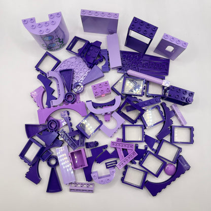 LEGO Building Pieces, Mixed Purple, Approx. 140g