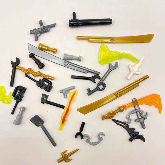 LEGO Mixed Tools and Weapons, Minifigure Accessories, 30 Pieces