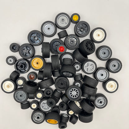 LEGO Mixed Wheels, Mixed Colours, Vehicle, Approx. 160g