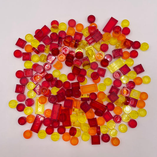 LEGO  Sunset, Transparent, Tiles, (210 Pieces)