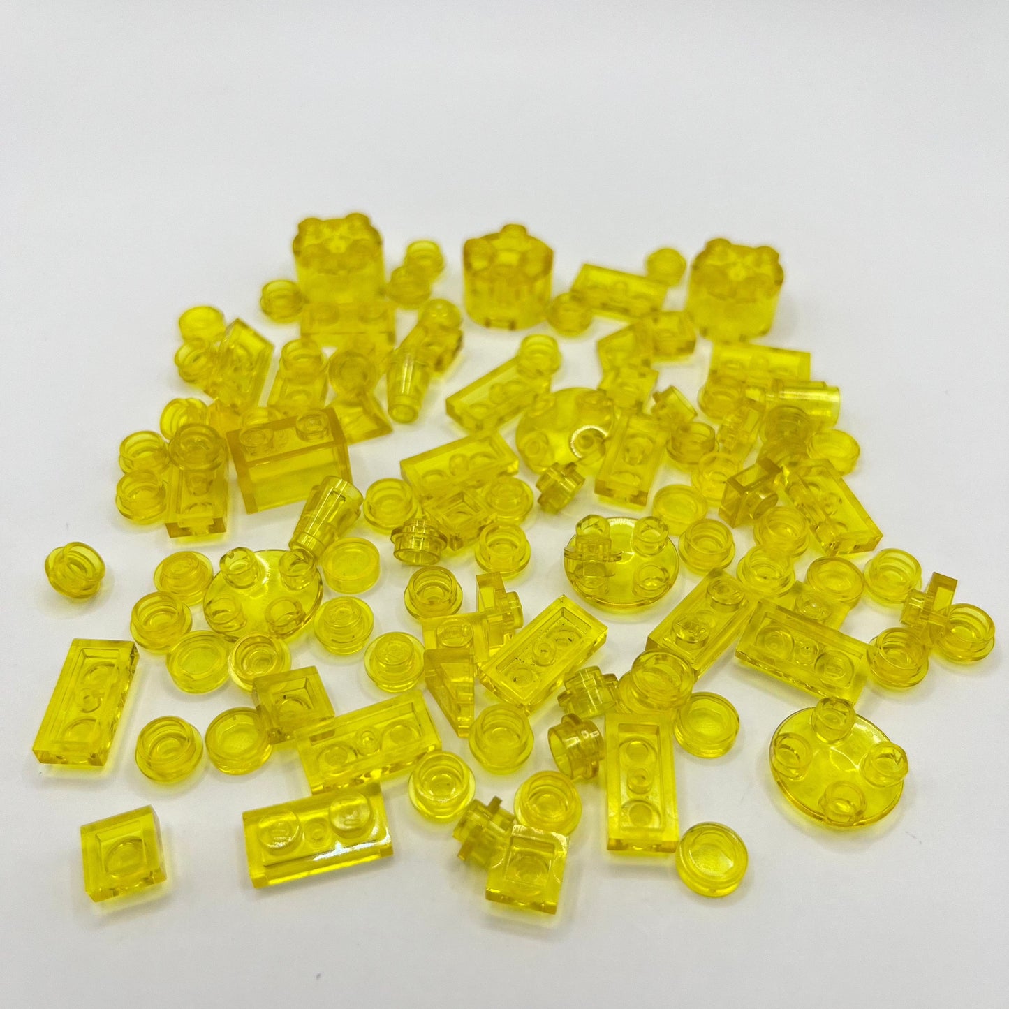 LEGO Transparent Yellow, Mixed Pieces, (100 Pieces)