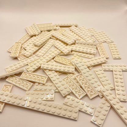 LEGO Plates 2x wide, White, Approx. 125g