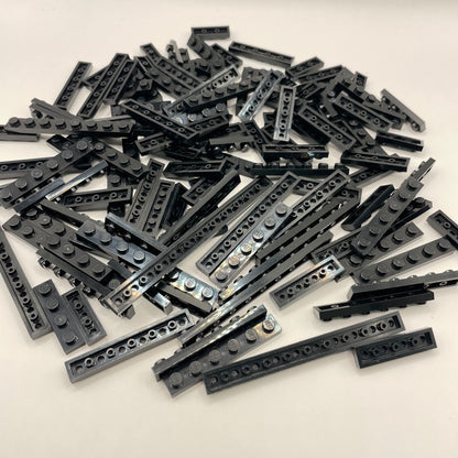 LEGO Plates, 1x Wide, Black, Approx. 90g
