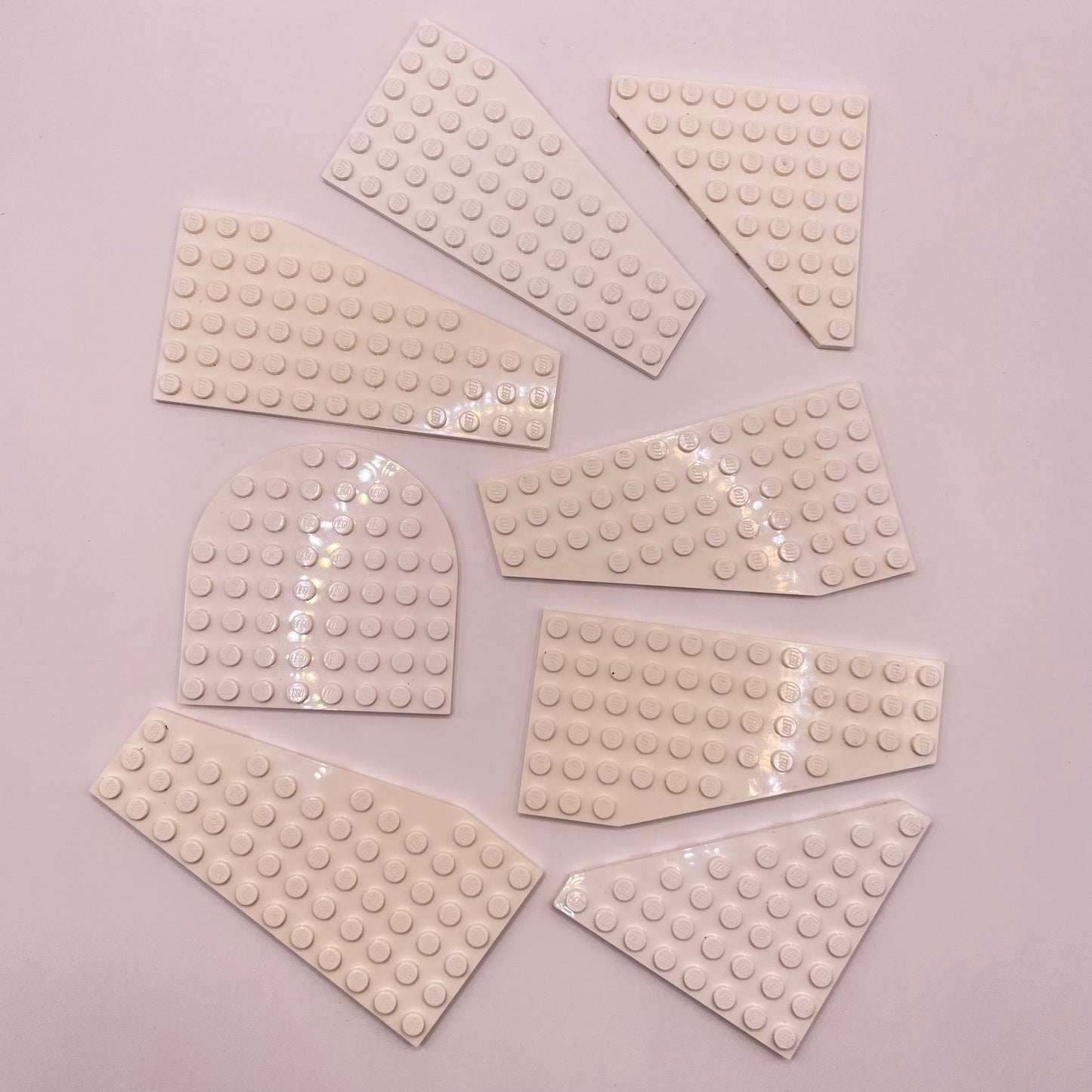 LEGO Wings and Plates, White, Approx. 60g