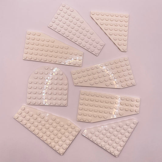 LEGO Wings and Plates, White, Approx. 60g