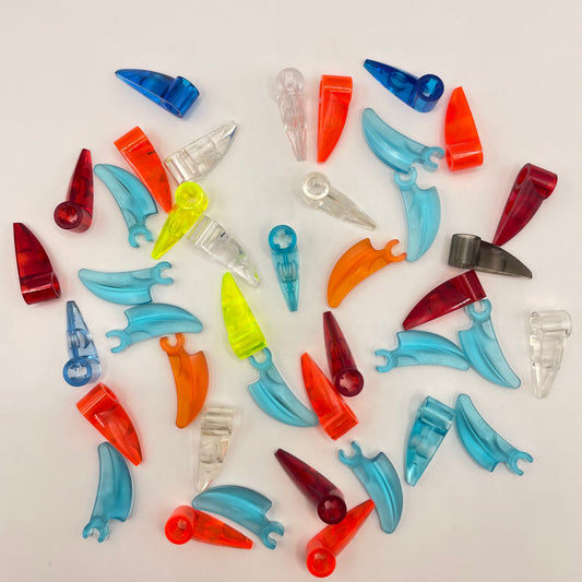 LEGO Claws, Transparent, Mixed Colours, 40 Pieces