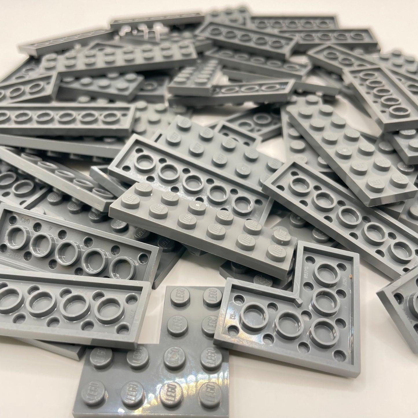 LEGO Plates 2x Wide, Medium, Dark Bluish Grey, Approx. 100g