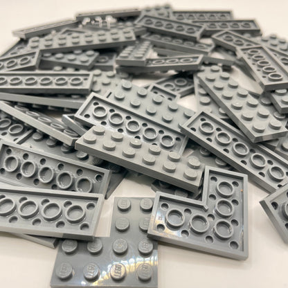 LEGO Plates 2x Wide, Medium, Dark Bluish Grey, Approx. 100g