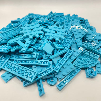 LEGO Plates, Medium Azure, Approx. 220g