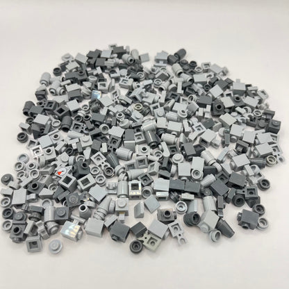 LEGO Mixed Grey, 1x1 Greebling, Approx. 80g