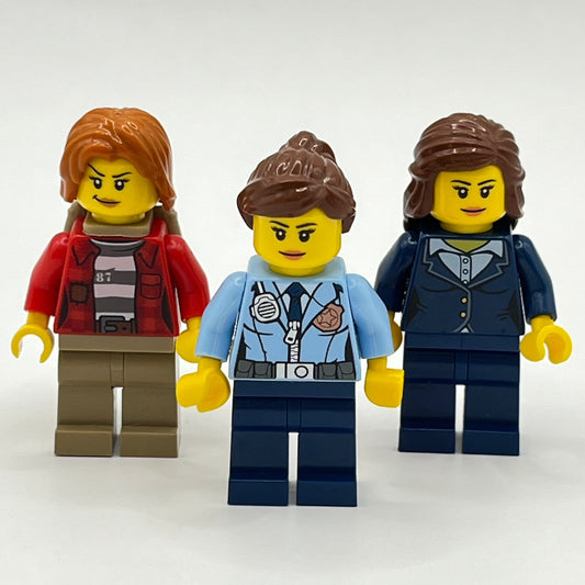 LEGO Set of Ladies, City, Minifigures (Pack of 3)