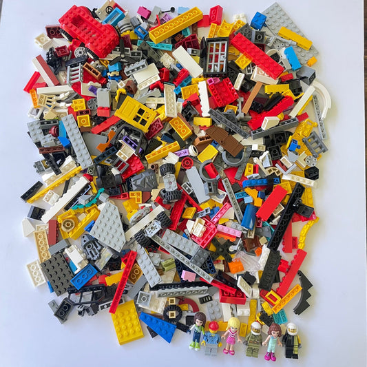 LEGO Fun Pack, Mixed Bag, Approx. 750g includes 6 Minifigures/Minidolls