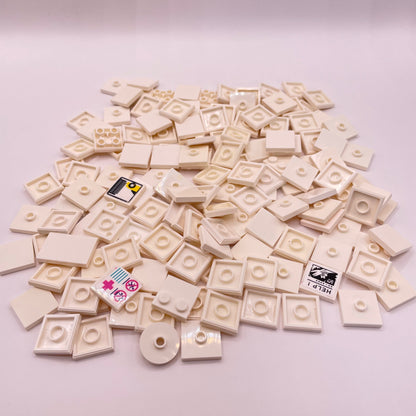 LEGO Tiles, 2x2, White, Approx. 75g