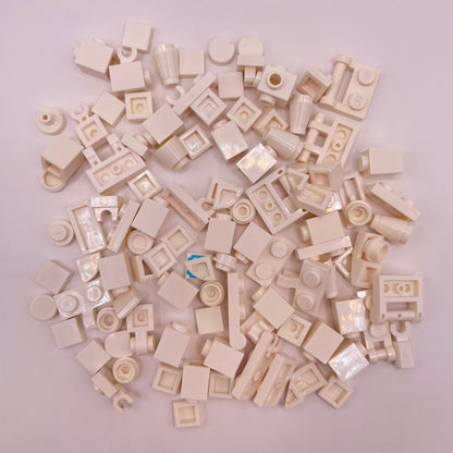 LEGO Greebling, White, 100 Pieces