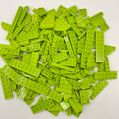 LEGO Plates, Lime, Approx. 185g