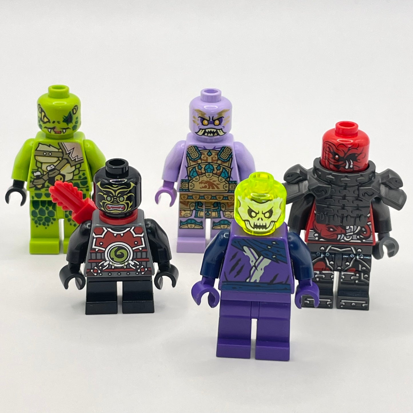 LEGO Play Pack, Ninjago, Minifigure, (Pack of 5) Incomplete, Some Marks