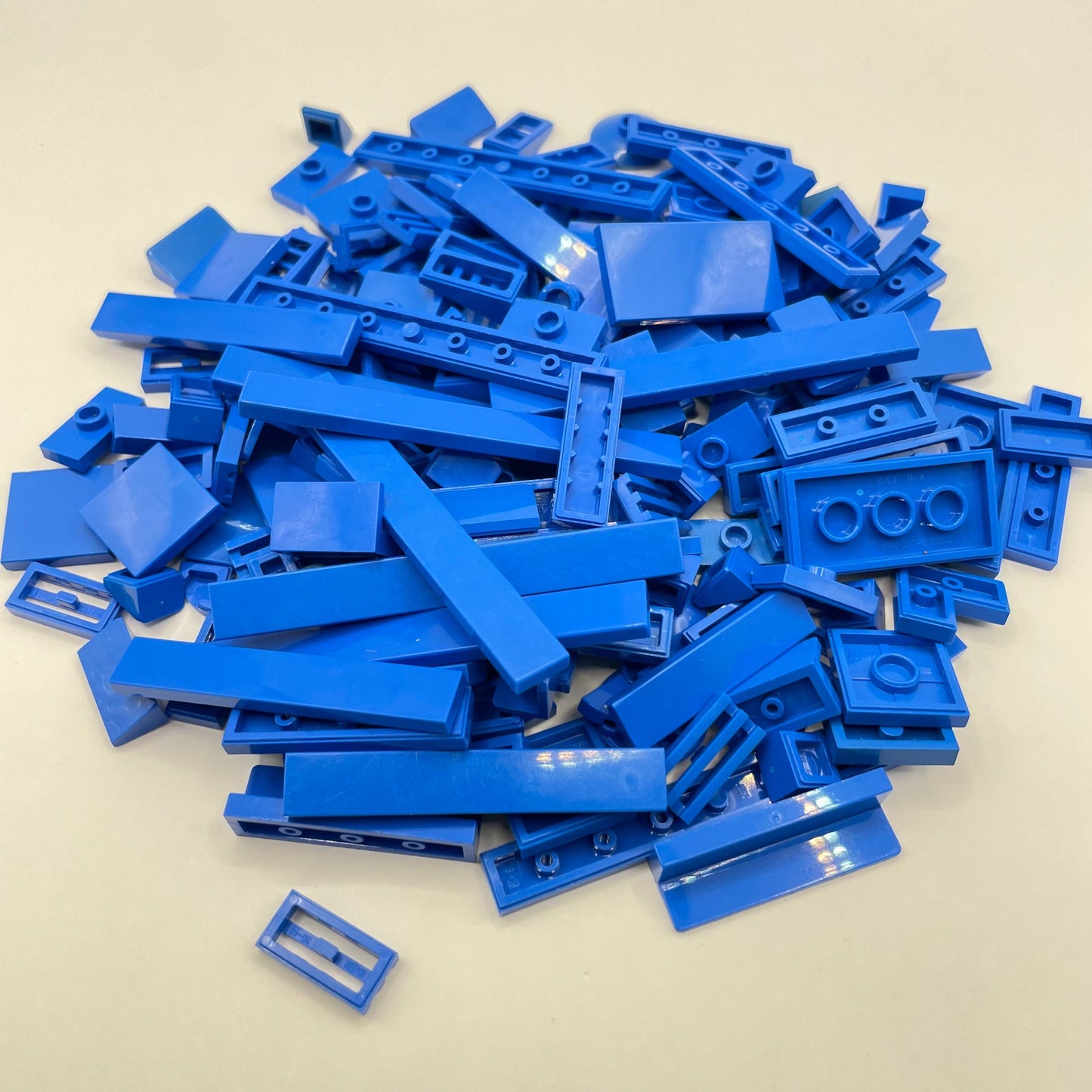 LEGO Blue, Tiles, Cheese Slopes, Panels, Approx. 70g