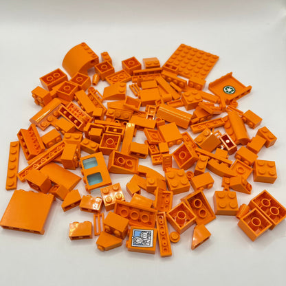 LEGO Orange, Mixed Bricks, Approx. 120g