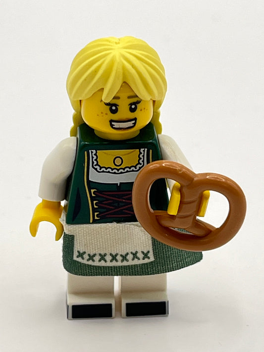 LEGO Pretzel Girl, Collectible Minifigure Series 11, (col165) Faded