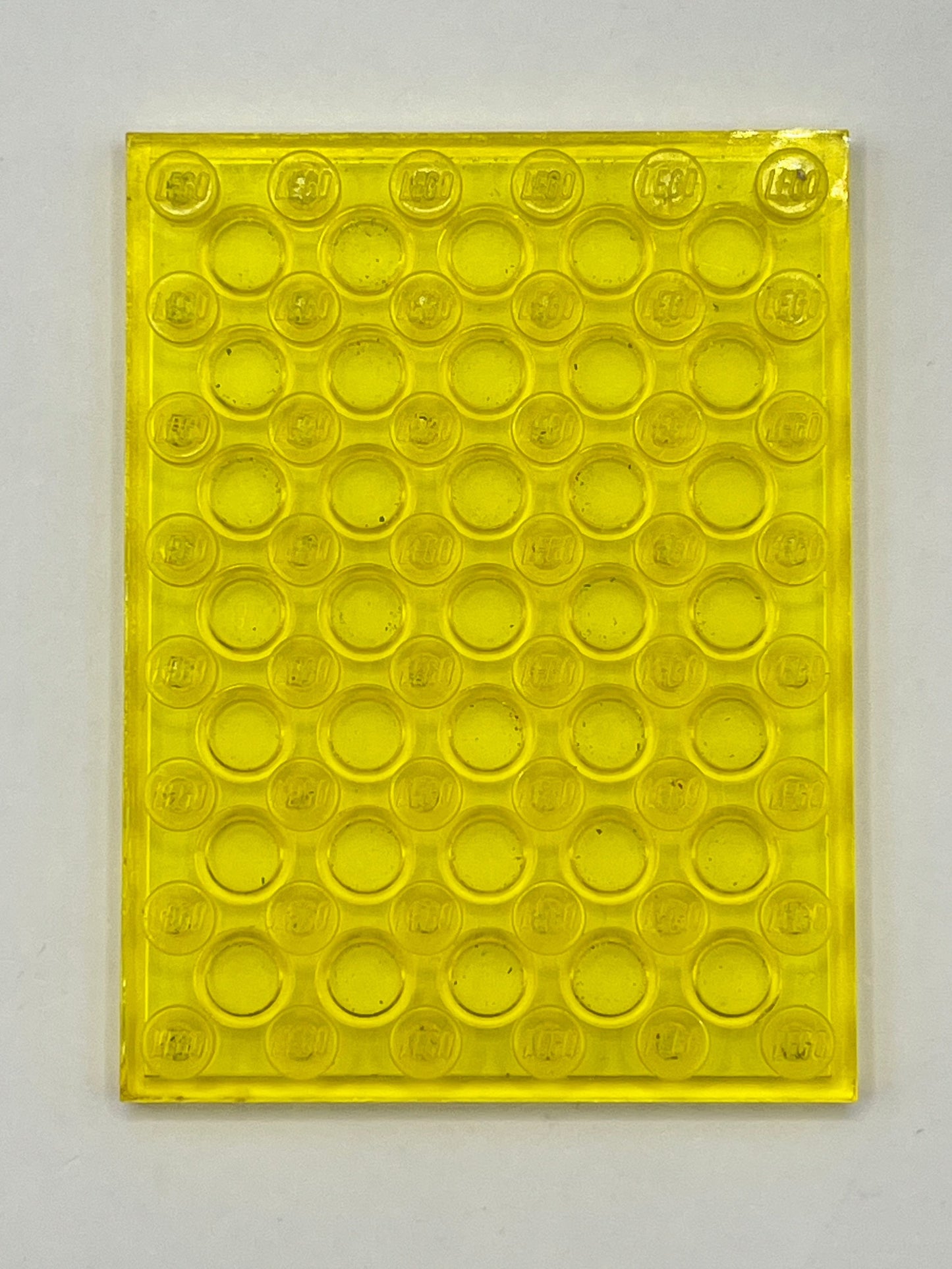 LEGO Transparent Yellow, 6x8 Plate, (1 Piece)