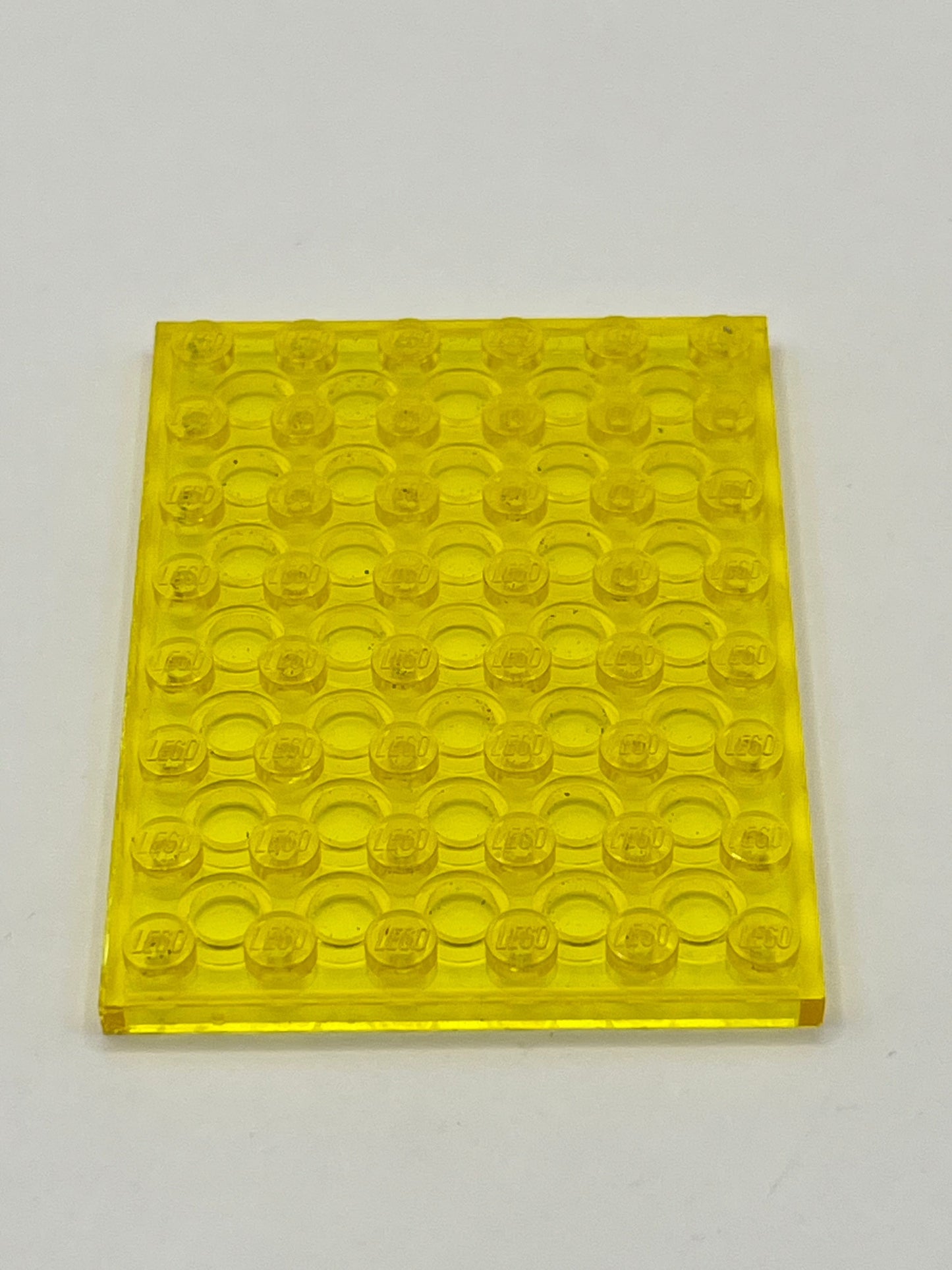LEGO Transparent Yellow, 6x8 Plate, (1 Piece)