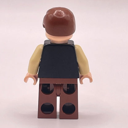 LEGO Han Solo, Light Nougat, Black Vest, Star Wars, Minifigure (sw0179a)