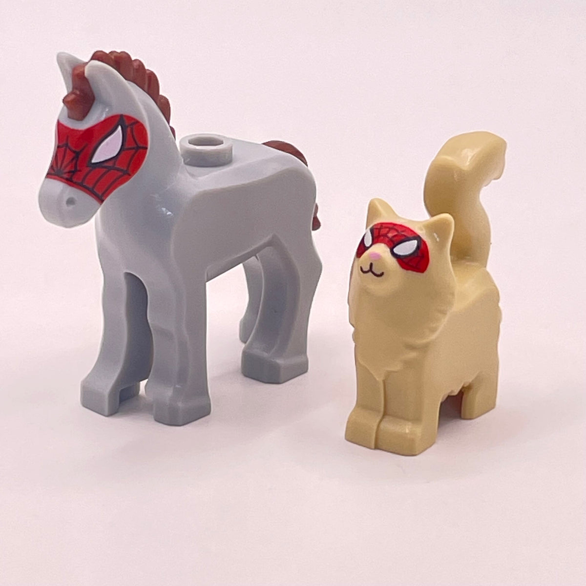 LEGO Spider-Cat Spider Horse, Super Heroes, Minifigures, (2 pack)
