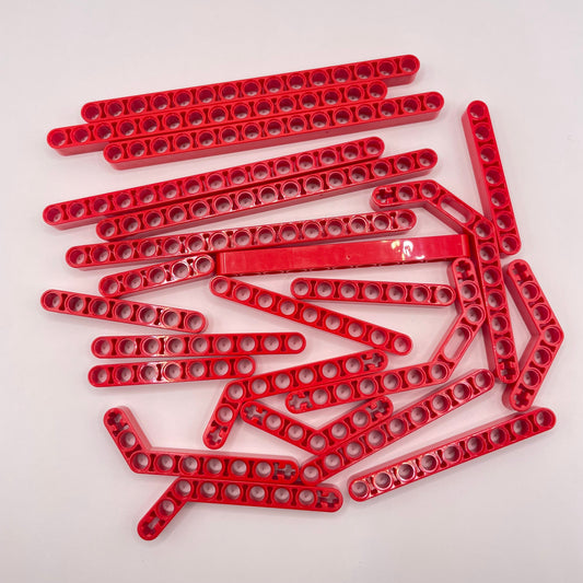 LEGO Technic Liftarms, Red, Approx. 60g