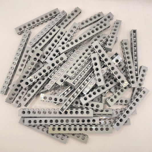 LEGO Technic Bricks, Light Bluish Grey, Approx. 200g