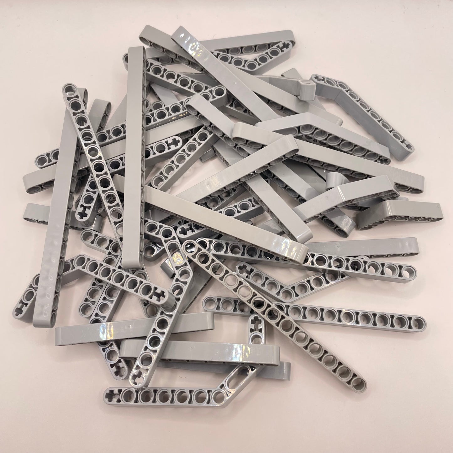 LEGO Technic Liftarms, Light Bluish Grey, Approx. 135g