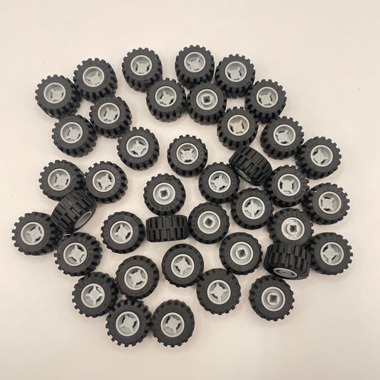 LEGO  Wheels and Tires, 11mm x 12mm, 40 Pieces